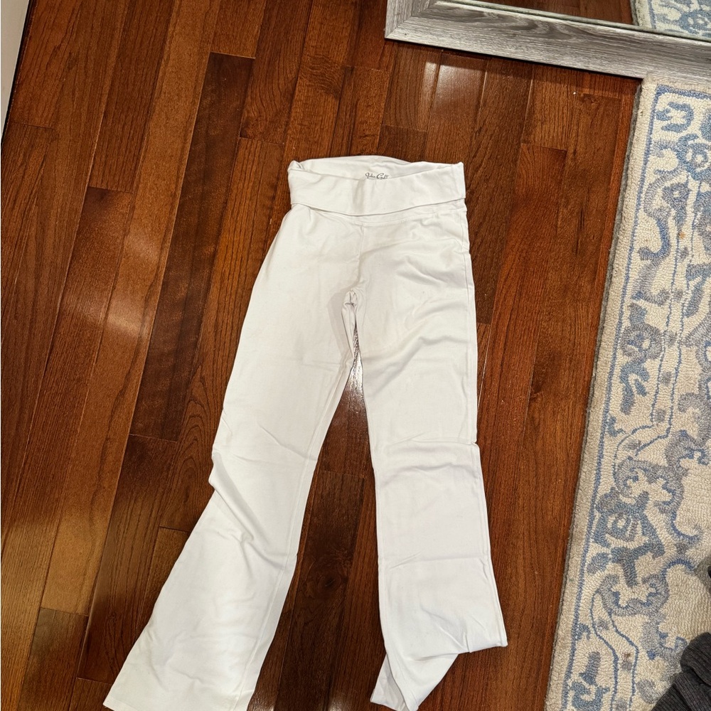 Brandy Melville White Boot Cut Pants